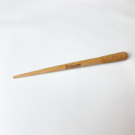 Держатель для пера прямой BRAUSE деревянный, c пробковой ручкой RH-1624B