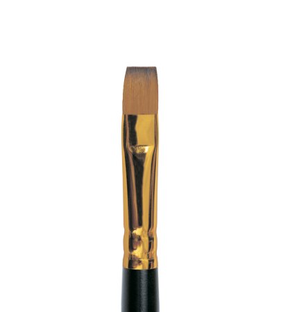 Кисть Roubloff Серия 1S25 синтетика под колонок плоская ручка короткая №10 NP-1S25-10