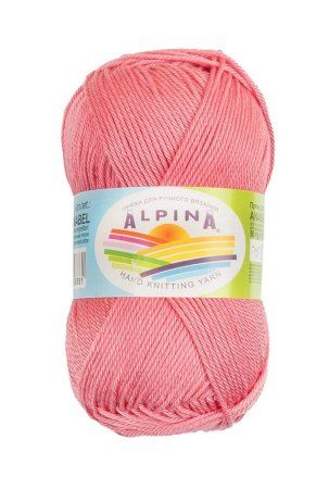Пряжа ALPINA Anabel 100% мерсеризованный хлопок 1 х 50 г 120 ± 6 м №303 розовый ALP-ANA-303
