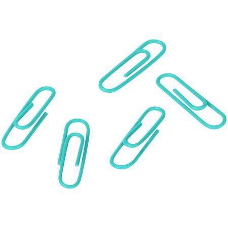 Скрепки 28 мм Berlingo 100 шт цветные, ПВХ упак., европодвес, голубые RE-DBs_28100d