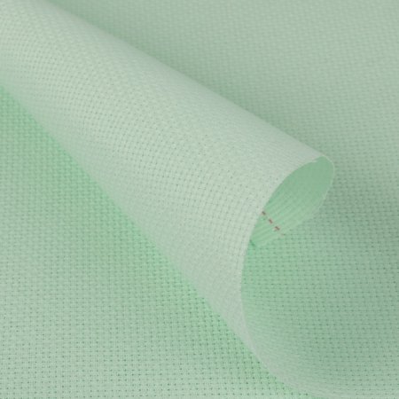 Канва GAMMA Aida №14 100% хлопок 1 шт 30 х 40 см ± 2 см св-бирюзовый K04-30-40-LT