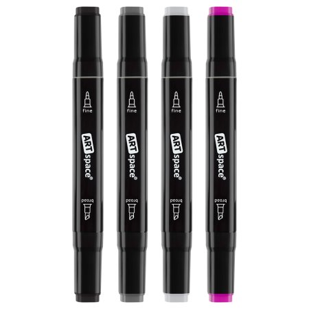 Набор двусторонних маркеров для скетчинга ArtSpace 60 цв основные цвета, пулевид., скош. RE-SM60_65958 Набор двусторонних маркеров для скетчинга ArtSpace 60 цв основные цвета, пулевид., скош. RE-SM60_65958