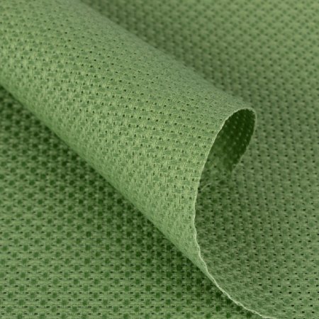 Канва GAMMA Aida №14 100% хлопок 1 шт 30 х 40 см ± 2 см зеленый K04-30-40-G