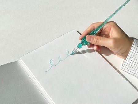 Ручка-перо стеклянная J. Herbin 18 см Бирюзовая RH-21433T