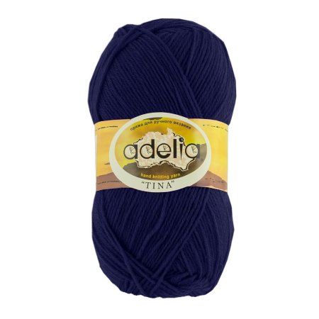 Пряжа ADELIA Tina 100% акрил 1 x 100 г 308 ± 10 м №047 т.синий ADE-TIN-047