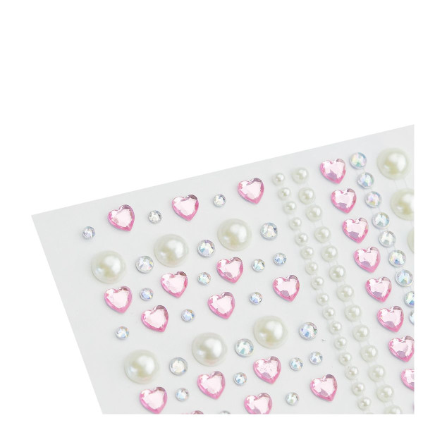 Наклейки-стразы MESHU "Pink shine" 16 x 10.5 см RE-MS_52674