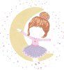 Кристальная (алмазная) мозаика ФРЕЯ постер "Лунная девочка" 30 х 30 см ALBP-295
