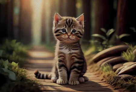 Стерео-пазл Prime 3D "Котенок на прогулке" 48 деталей, 4+ JZL-12020