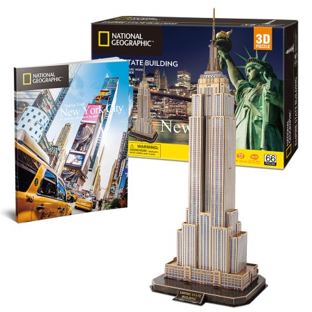 3D пазл CubicFun National Geographic Эмпайр-стейт-билдинг, 66 деталей UT-DS0977h