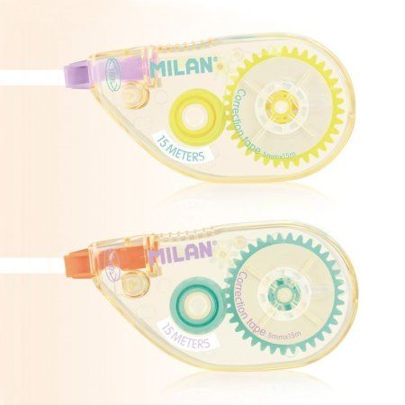 Корректирующая лента MILAN New Look 5 мм x 15 м, ассорти, блистер ML-1315912LK2 Корректирующая лента MILAN New Look 5 мм x 15 м, ассорти, блистер ML-1315912LK2