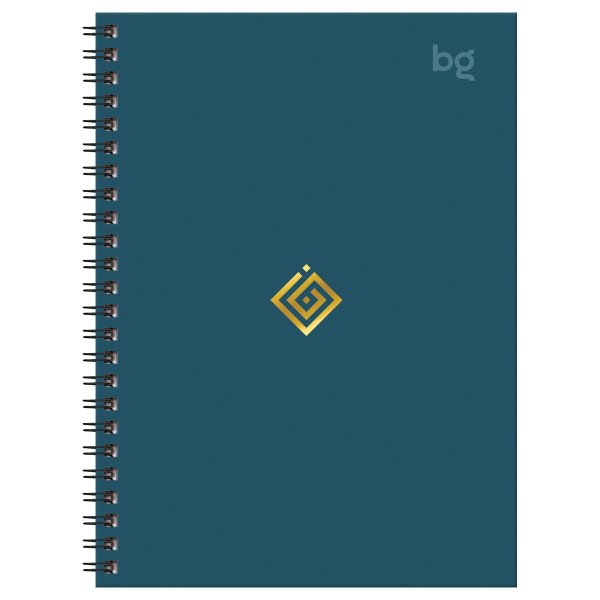 Записная книжка A6 120л. BG "Моноколор. Классика" матовая ламинация, тиснение фольгой, твердая обложка, на гребне RE-ЗКТ6гр120_лм_тф_57211