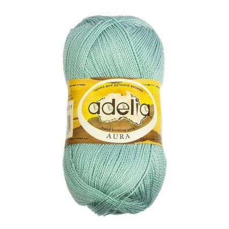 Пряжа ADELIA Aura 100% акрил 1 х 50 г 250 ± 5 м №011 св.мятный ADE-AUR-011