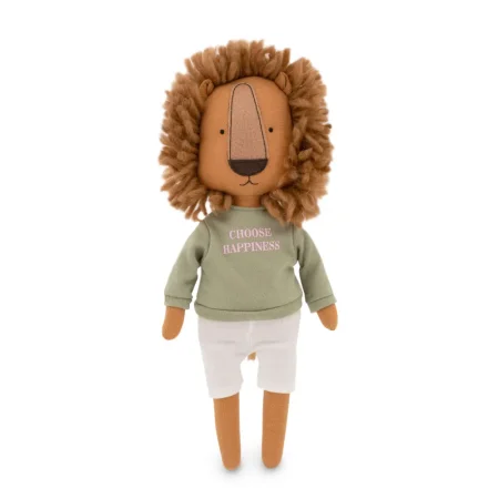 Мягкая игрушка ORANGE TOYS Лев Саймон: Зелёная толстовка 30 см ORT-CM05-16/S26