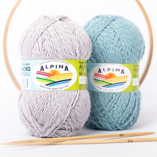 Пряжа ALPINA Alpaca Acro 44% мерин. шерсть, 38% акрил, 18% альпака 50 г 150 м ± 7 м