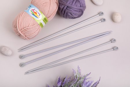 Спицы прямые GAMMA алюминий d 5.0 мм 35 см с покрытием KN2H-50