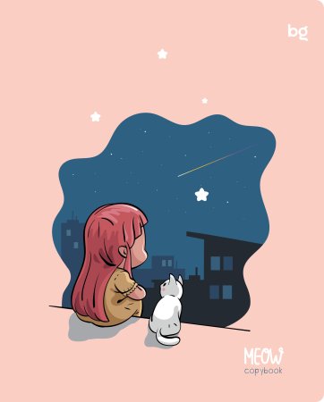 Тетрадь 48л. A5 клетка BG "Котики" выборочный лак RE-Т5ск48_вл_61091 Тетрадь 48л. A5 клетка BG "Котики" выборочный лак RE-Т5ск48_вл_61091