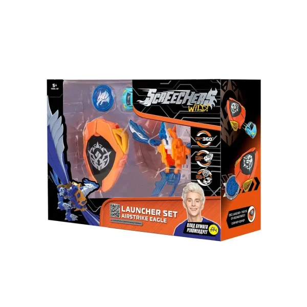 Дикие Скричеры. Игровой набор Лончер и Эйрстрайк Игл. ТМ Screechers Wild ROS-42047
