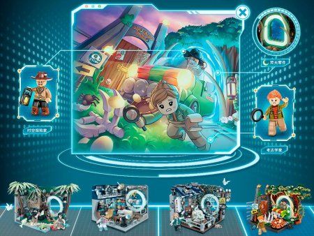 Конструктор LOZ "Телепорт в джунгли" IT-1750_MK