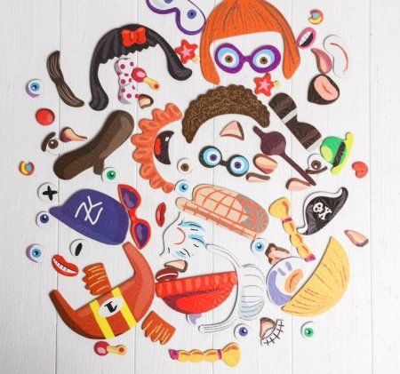 Конструктор магнитный "Весёлые рожицы" в комплекте карточки, маркер, магнитные элементы SIM-1378966 Конструктор магнитный "Весёлые рожицы" в комплекте карточки, маркер, магнитные элементы SIM-1378966