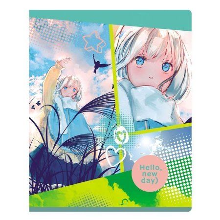 Тетрадь 40л. A5 клетка BG "Hello, new day" RE-Т5ск40 11056