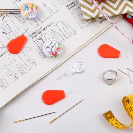 Нитковдеватель GAMMA с пластиковой ручкой 3 шт в блистере TN-019