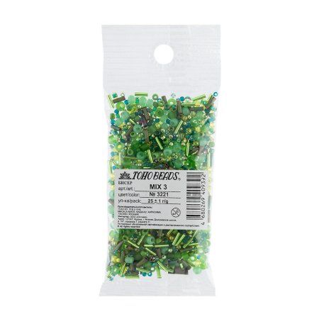 Бисер Япония TOHO MIX 3 25 г №3230 фиолетово-голубой TOHO-MIX-3230