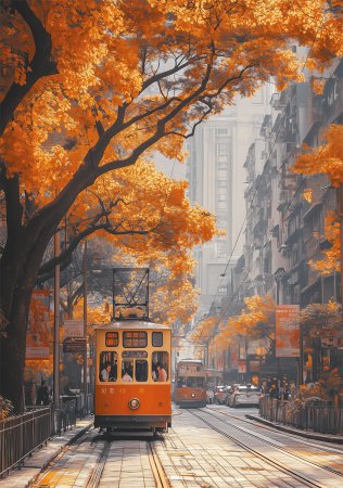 Пазл 500 элементов ФРЕЯ "Листопадный переулок" PZL-500/79