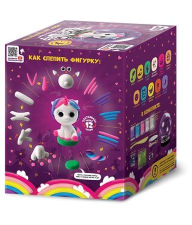 Легкий пластилин ТМ "Лепи легко" набор Чудо-шар. Единорог AS-C060Y