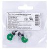 Глаза пластиковые с блестящей вставкой HobbyBe d 13 мм 2 шт зеленый PGSB-13-зел
