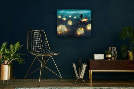 Набор для раскрашивания по номерам (со светодиодами) ФРЕЯ 50 х 40 см "В волшебном сне" PNB/PLDD-180