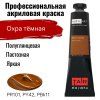 Краска "Акрил-Арт" туба 45 мл Охра темная 0210075