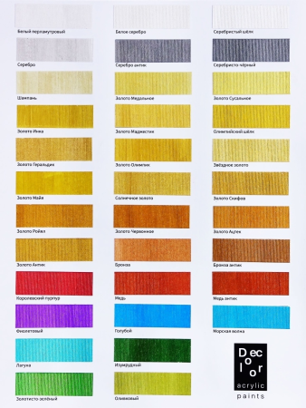 Краска декоративная "Деколор" 20 мл