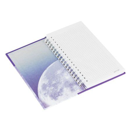 Записная книжка 95 x 175 мм 96л. MESHU "Moon light" на гребне, мат. ламинация, твердая обложка, выб. УФ-лак RE-MS_52915