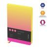 Ежедневник недатированный А5 136л. Berlingo "Radiance" кожзам, желтый/розовый градиент RE-UD0_93501