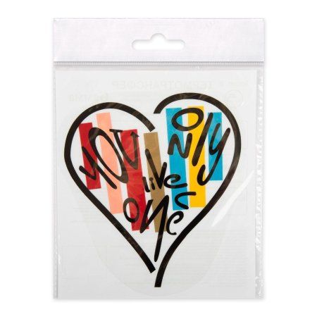 Термотрансфер GAMMA №02 1 шт 16.2 х 18 см "You only" M-215