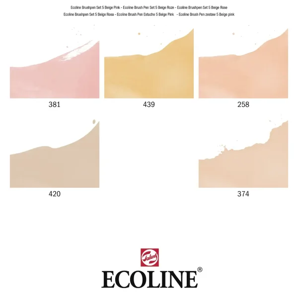Набор маркеров ECOLINE 5 шт бежевые цвета MP11509911