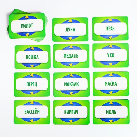 Настольная игра: Кто я? Карточная игра на угадывание слов, 50 карт, 10+ SIM-2453360