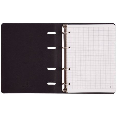 Тетрадь на кольцах 80л. A5 ЛАЙТ, кожзам, Greenwich Line "Romance. Blue flowers" тон. блок RE-Nr4A5_35668