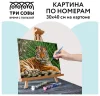 Картина по номерам на картоне ТРИ СОВЫ "Тигр" 30 x 40 см с акриловыми красками и кистями RE-КК_44027