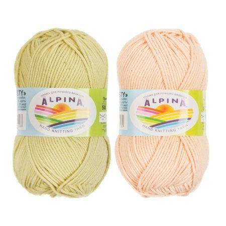 Пряжа ALPINA Misty 70% хлопок, 30% шерсть 50 г 105 м ± 5 м Пряжа ALPINA Misty 70% хлопок, 30% шерсть 50 г 105 м ± 5 м
