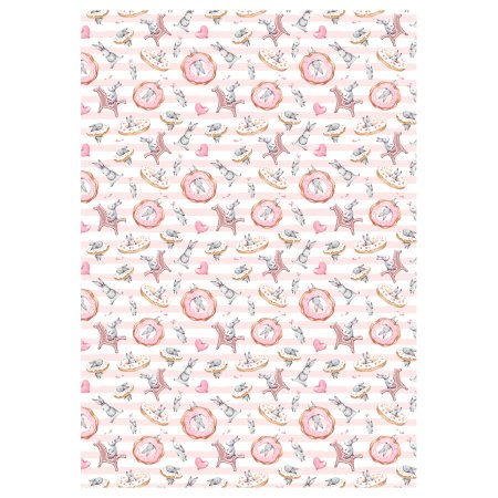 Упаковочная бумага глянцевая MESHU "Tenderness" 1л. 70 x 100 см 80 г/м2, ассорти, 5 дизайнов RE-MS_62804