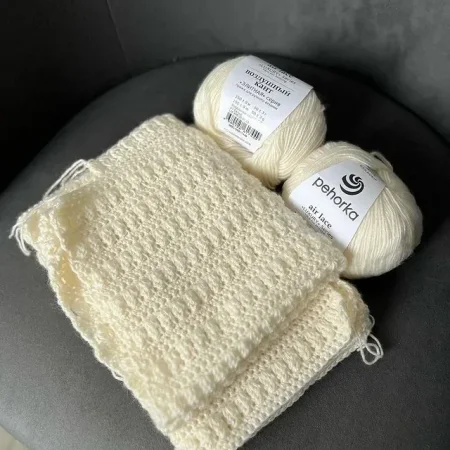 Пряжа Пехорская ПТ "Воздушный кант" 35% мериносовая шерсть, 65% бамбук 1 x 50 г 150 м