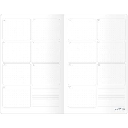 Планер недатированный 32л. 135 x 210 мм MESHU "Blooming dreams" на скобе, мат.лам, гологр.фольга RE-MS_53286