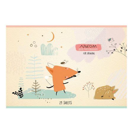 Альбом для рисования 24л. A4 BG "Вместе веселее" на скрепке, эконом RE-АР4ск24 10961