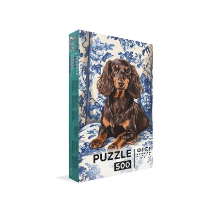 Пазл 500 элементов ФРЕЯ "Длинношерстная такса" PZL-500/95