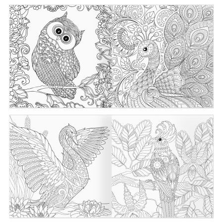 Раскраска для взрослых 228 x 228 мм ТРИ СОВЫ "Антистресс-терапия. Животные" 64 стр., склейка RE-Pск64_63512