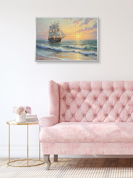 Пазл 1500 элементов ФРЕЯ "Премиальная коллекция. Под парусами" TOP-PZL-1500/02