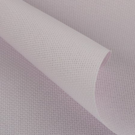 Канва GAMMA Aida №14 100% хлопок 1 шт 30 х 40 см ± 2 см св-сиреневый K04-30-40-LL