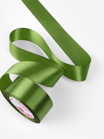 Лента атласная 40 мм x 23 ± 1 м, №113 травяной SIM-1218341