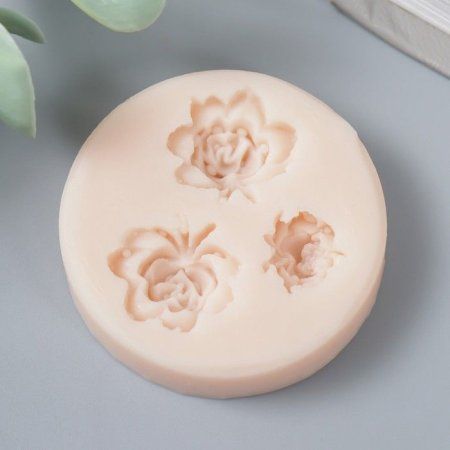 Молд силикон "Цветочки махровые" от 0.8 см до 1.8 см МИКС SIM-7626800